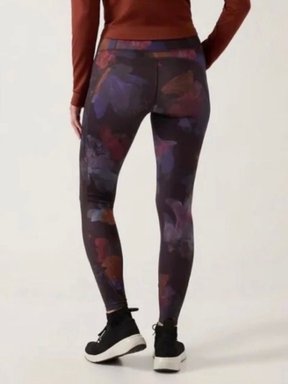 ATHLETA Women's EUC Rainier Printed Tight‎ "Night Bloom Black" | Size 2X - Picture 2 of 13